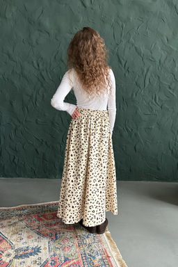 Юбка женская NATURE087/02/Бежевый, коричневый - M&G all natural фото 7