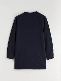 Bisiklet Yaka Oversize Kad?n Sweatshirt Tunik