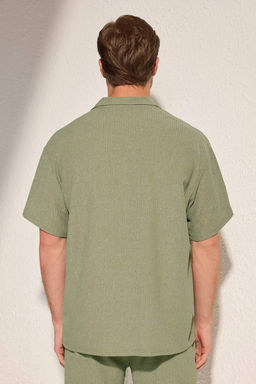 TRENDYOL MAN Mint Oversize Polo Yaka Duz Polo Yaka T-shirt TMNSS25PO00045 - Trendyolmilla фото 14