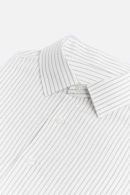 STRIPED COTTON - LYOCELL SHIRT - Zara фото 10