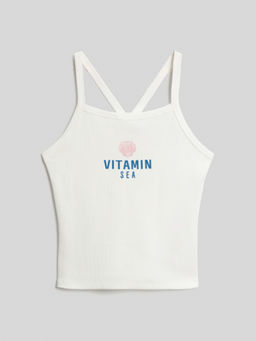 ACOOLA / Майка детская для девочек Idra молочный  фото 3