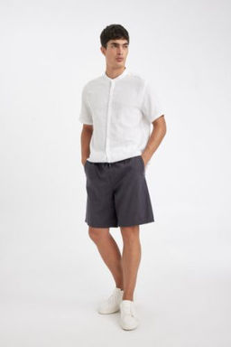 Relax Fit Pamuklu Bermuda Sort