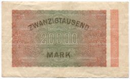 Банкнота 20000 марок 1923 года Германия