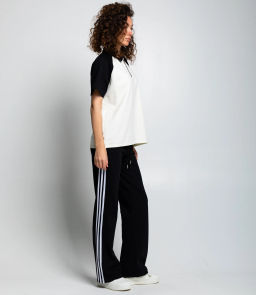 Спортивный костюм #КТ6605 (3), чёрный, кремовый - Dommod фото 3