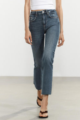 TRF CROPPED FLARE HIGH-WAIST JEANS - Zara фото 62