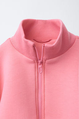 CAZADORA NEOPRENO RIB / Rosa