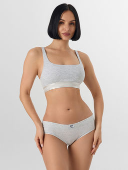 Цена за 2 штуки! Трусы слипы женские серые