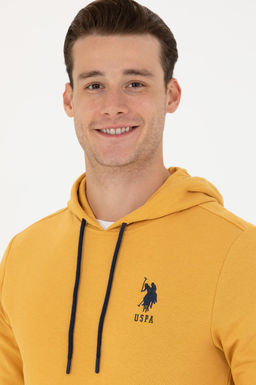 Мужской горчичный базовый свитшот Неожиданная скидка в корзине - U.s. polo assn фото 9