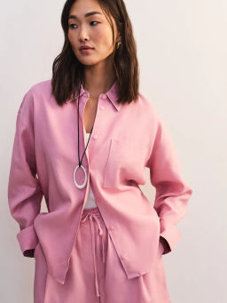 Льняная блуза свободного кроя ZR2605012008-90 / Zarina