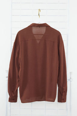 TRENDYOL MAN Beyaz Oversize Fit Apas Yaka Yazl?k Keten Gorunumlu Gomlek TMNSS23GO00053 - Trendyolmilla фото 43