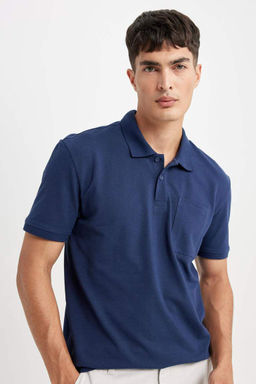New Regular Fit K?sa Kollu Pike Basic Duz Polo Tisort - Defacto фото 2