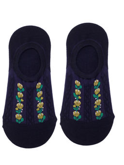 Следки р.35-40 Flower Ряды цветов Тёмные - Krumpy фото 3