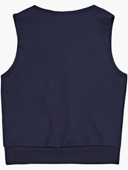 Жилетка Джемпер для девочки в школу синяя форма 22-6725 синий - Mini maxi фото 8