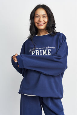 Свитшот винтажный Темно-синий