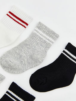 ?izgili Erkek Bebek Soket ?orap 5li