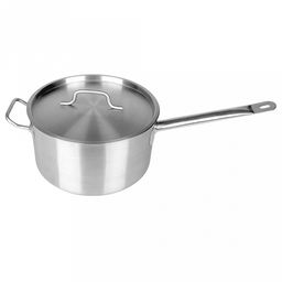 Сотейник из нержавеющей стали "Professional" 8,0л, д22см, h15см, s0,6мм, с крышкой, трехслойное термоаккумулирующее дно, "Appetite" (Китай)