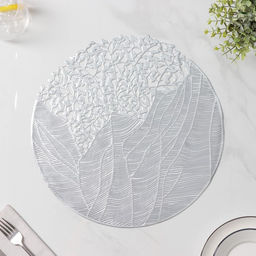 Цена за 12 шт. Салфетка сервировочная Доляна Фэйви, 3838 см, цвет серебро  фото 9