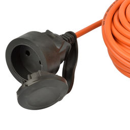 UG /UCK-1N/2x0,75/20M/O IP44 ORANGE Удлинитель силовой в бухте, б/з, 1гнездо, 20м (ПВС 2х0,75), 6A. Оранжевый. TМ Uniel