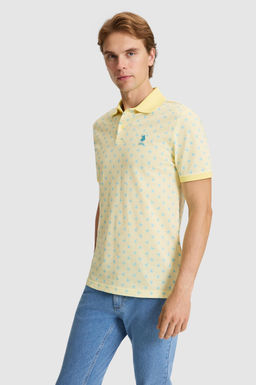 Erkek A__k Sar_ Regular Fit Polo Yaka Ti__rt