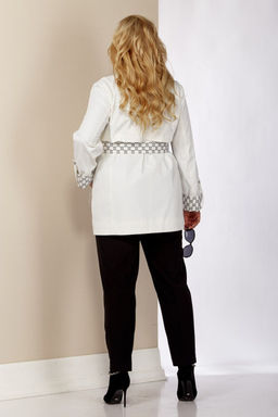 Плащ SHETTI 2123 белый  фото 5