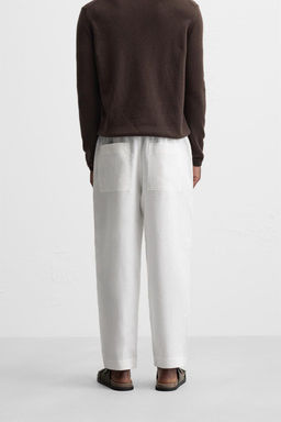 100% LINEN TROUSERS - Zara фото 14