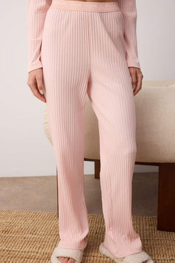 Pudra Slogan Lastik Detayl? Fitilli Orme Pijama Tak?m? THMAW21PT0269