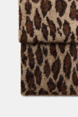 ANIMAL PRINT KNIT SCARF - Zara фото 9