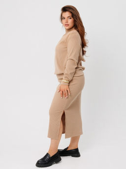 Костюм женский К-242 (лапша Софт г/к) Темно-серый - Elenatex фото 29