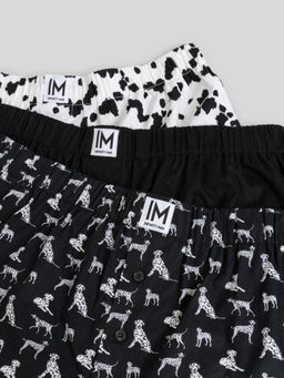 33104130013 Трусы шорты мужские в наборе из 3 шт. Marty черный принт - Infinity Lingerie фото 2