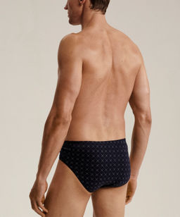 ATLANTIC 3MP-205 Трусы классика Check - набор 3 шт. темно-синий + серый меланж + зеленый  фото 3