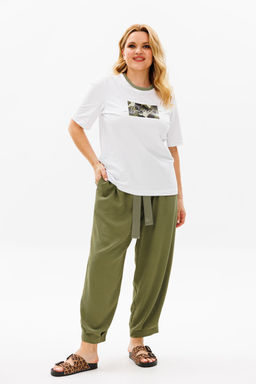 Костюм Michel Chic 1377 хаки, белый  фото 3