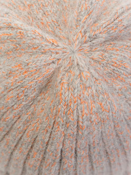Шапка жен. анг+шерсть+нейл LB-N88049 l.grey/orange - Labbra фото 7