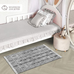 Коврик безворсовый ПРОВАНС icarpet 60*100 001 графит 03  фото 3
