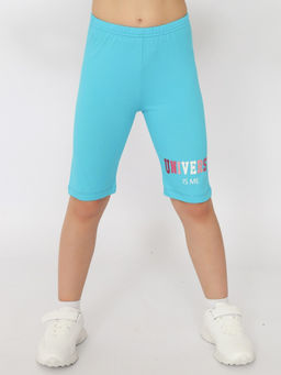 CRB wear/CSKG 90249-40-408 Комплект для девочки (футболка, бриджи),бирюзовый/Ex.Cherubino  фото 7