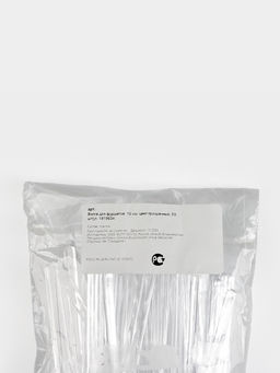 Цена за 30 шт. Вилка одноразовая для фуршета, набор 50 шт., 10 см, пластик, прозрачная