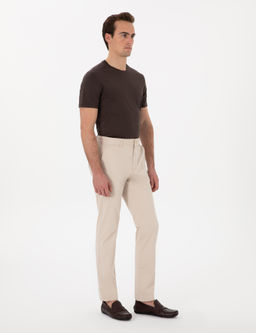 Bej Regular Fit Kanvas Pantolon - Pierre cardin фото 3