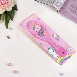 Цена за 2 шт. Расчёска массажная Единорог, 5.5?17.51 см, МИКС - Qf фото 2