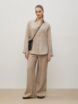 Рубашка однотонная - Emka фото 2