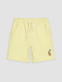 Beli Lastikli Bask?l? Erkek ?ocuk ?ort