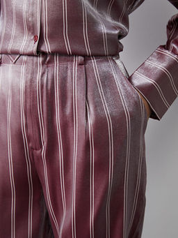 ?izgili Saten Kad?n Pantolon