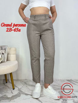 Брюки женские из плотной ткани