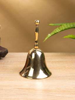 Цена за 2 шт. Колокольчик, 8×8×14 см, латунь