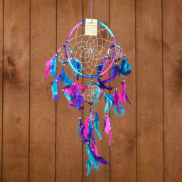 Ловец снов «Пять колец», 25×0.5×50 см, разноцветный