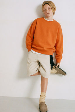 SUDADERA LISA / Naranja