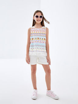 Bisiklet Yaka K?z ?ocuk Atlet - Waikiki фото 3