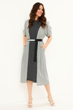 Платье Magia mody 2075 черный+белый