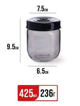 80761 Банка для сыпучих 425 мл. черный MB (х24) - Mayer&boch фото 6