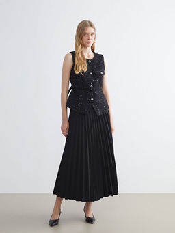 Bisiklet Yaka Ta?l? Kad?n Yelek