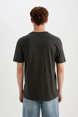 Футболка с короткими рукавами и круглым вырезом Deadpool Regular Fit с принтом - Defacto фото 5