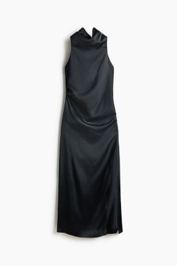 Vestido halter de sat?n